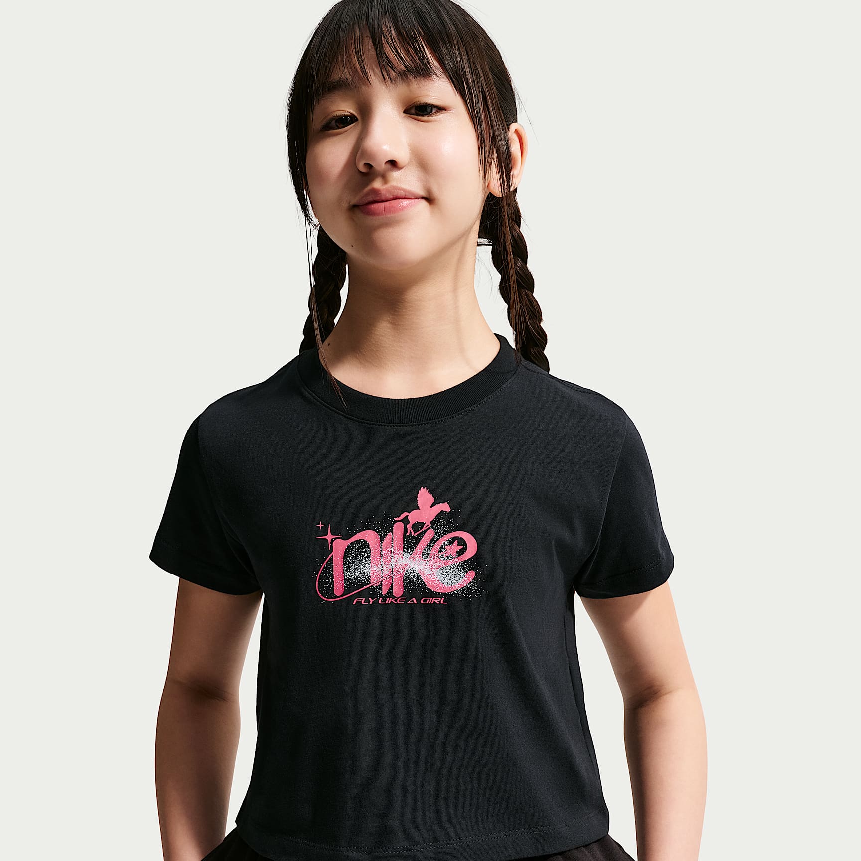 Nike Sportswear Older Kids' (Girls') Cropped Mod T-Shirt. Nike PT
